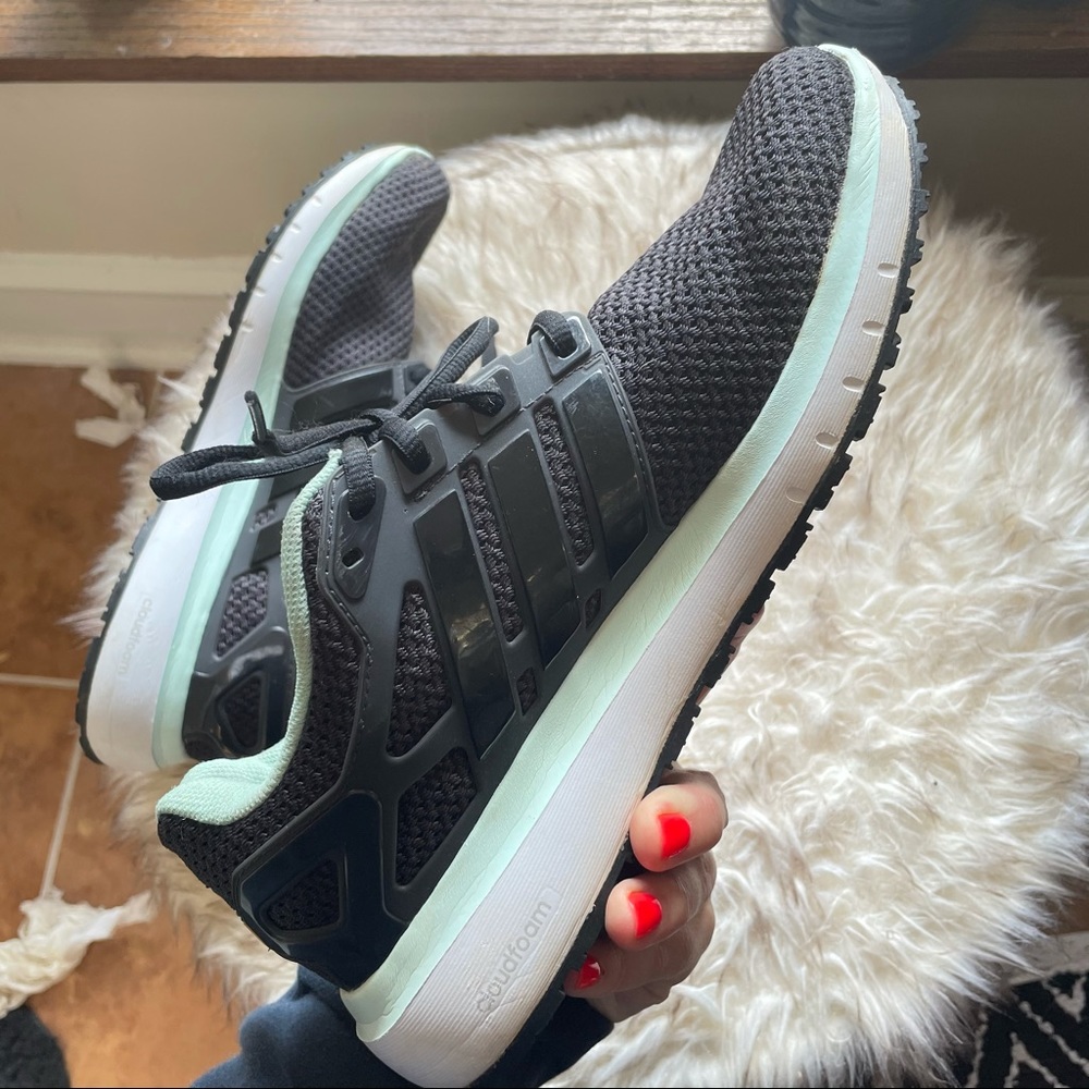 ADIDAS Black Cloudfoam Sneakers Size 9.5W
